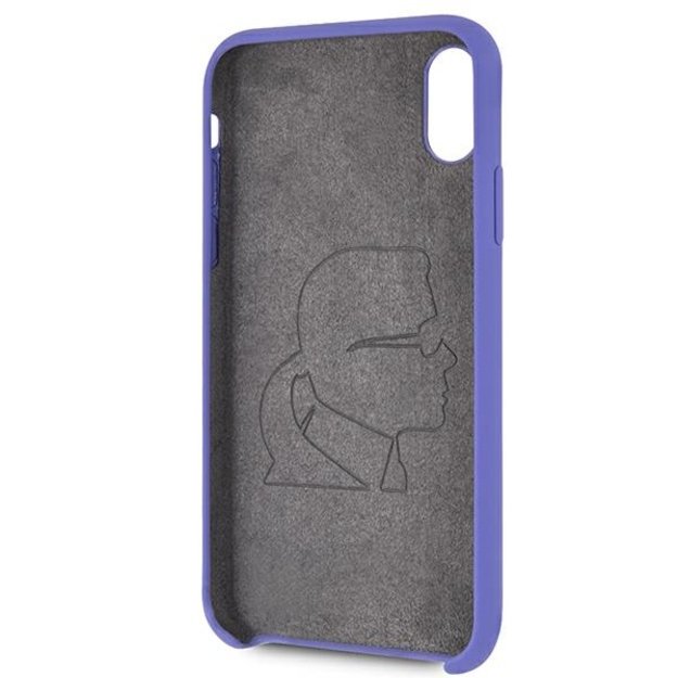 Karl Lagerfeld Silicone iPhone X/Xs Case - Purple 3