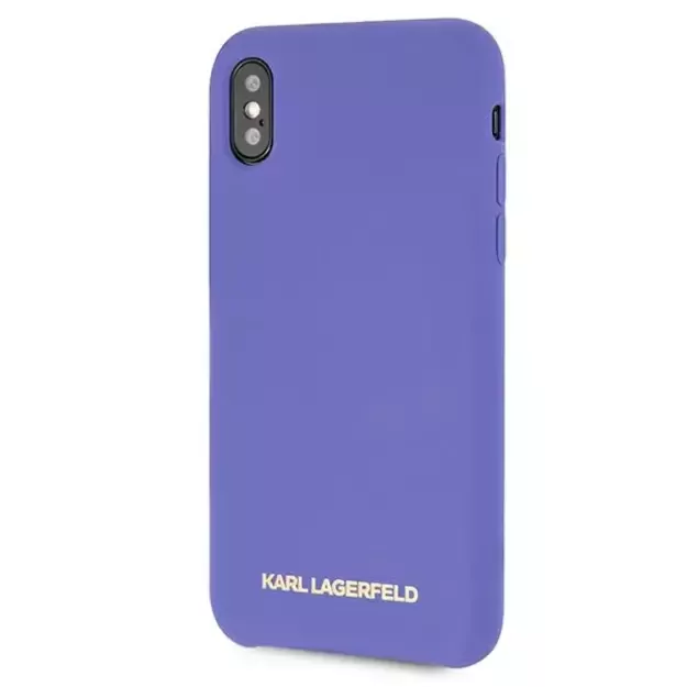 Karl Lagerfeld Silicone iPhone X/Xs Case - Purple 7