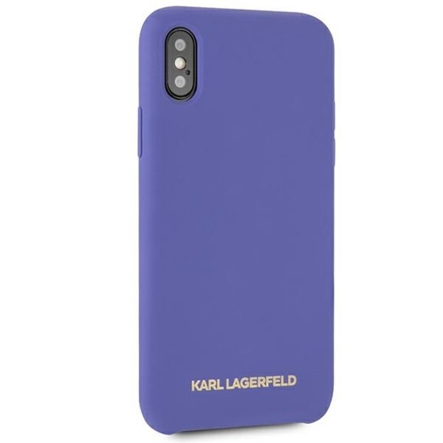 Karl Lagerfeld Silicone iPhone X/Xs Case - Purple 4