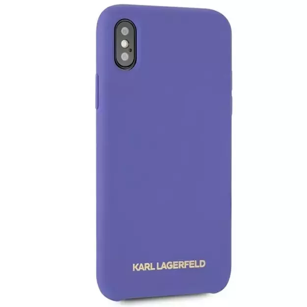 Karl Lagerfeld Silicone iPhone X/Xs Case - Purple 10