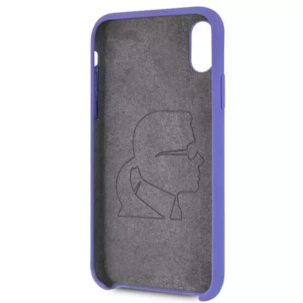 Karl Lagerfeld Silicone iPhone X/Xs Case - Purple 9