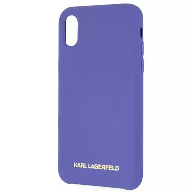 Karl Lagerfeld Silicone iPhone X/Xs Case - Purple 8