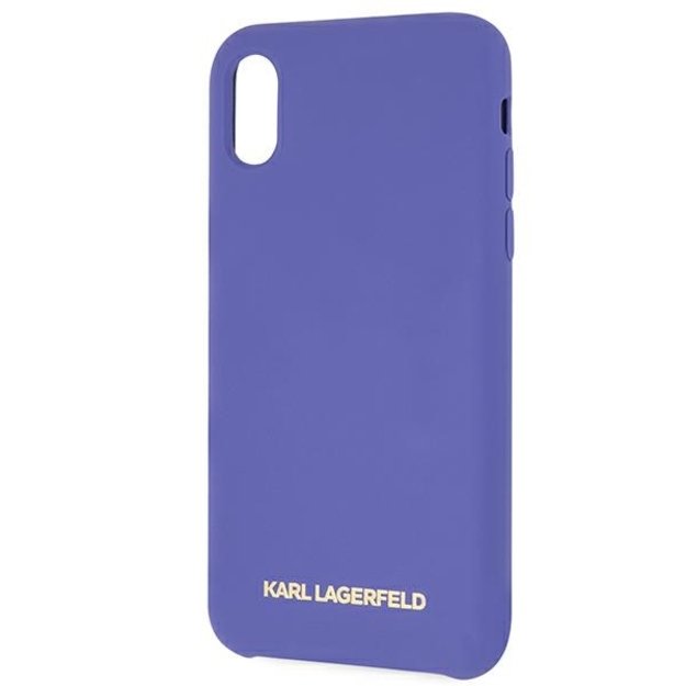 Karl Lagerfeld Silicone iPhone X/Xs Case - Purple 2
