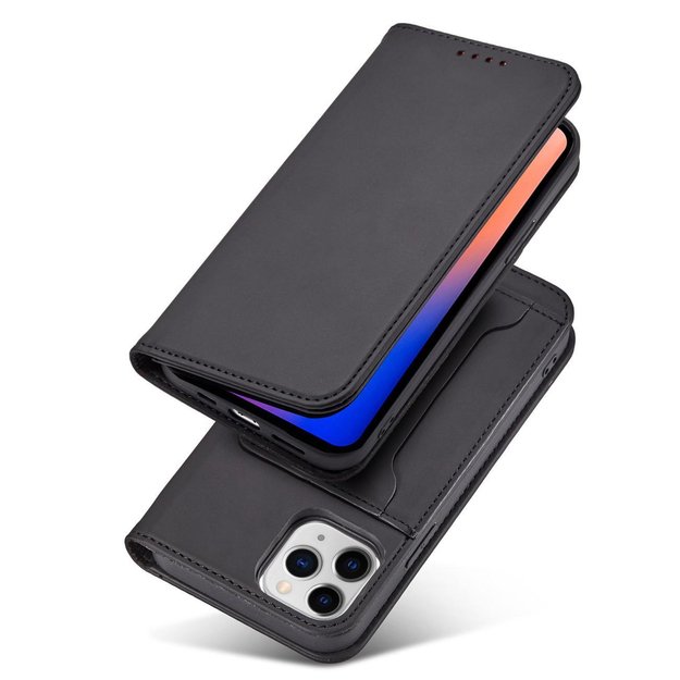 Magnet Card Case for iPhone 12 Pro Pouch Card Wallet Card Holder Black 14