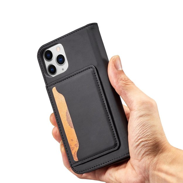 Magnet Card Case for iPhone 12 Pro Pouch Card Wallet Card Holder Black 23