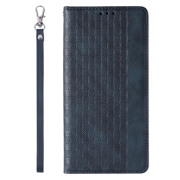 Magnet Strap Case Case for iPhone 13 Pro Pouch Wallet + Mini Lanyard Pendant Blue 4