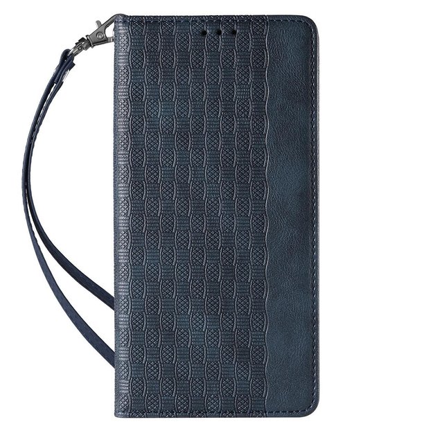 Magnet Strap Case Case for iPhone 13 Pro Pouch Wallet + Mini Lanyard Pendant Blue 3