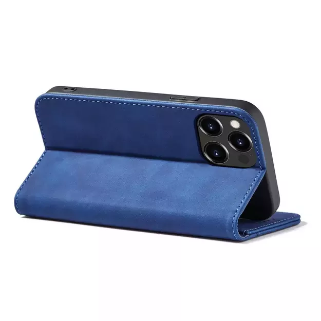 Magnet Fancy Case Case for iPhone 13 Pro Max Pouch Card Wallet Card Holder Blue 17