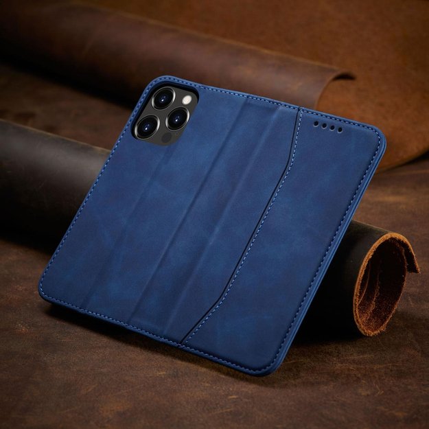 Magnet Fancy Case Case for iPhone 13 Pro Max Pouch Card Wallet Card Holder Blue 7