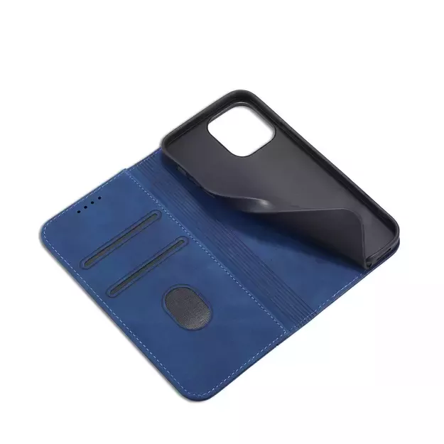 Magnet Fancy Case Case for iPhone 13 Pro Max Pouch Card Wallet Card Holder Blue 21
