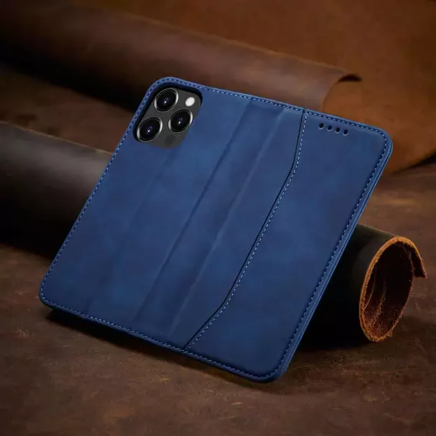 Magnet Fancy Case Case for iPhone 13 Pro Max Pouch Card Wallet Card Holder Blue 20
