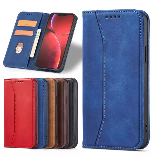 Magnet Fancy Case Case for iPhone 13 Pro Max Pouch Card Wallet Card Holder Blue 25
