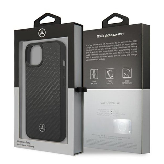 Mercedes MEHCP13SRCABK iPhone 13 mini 5,4  czarny/black carbon hardcase Dynamic Line 14