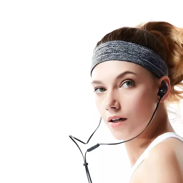 Elastic fabric headband for running fitness orange 14