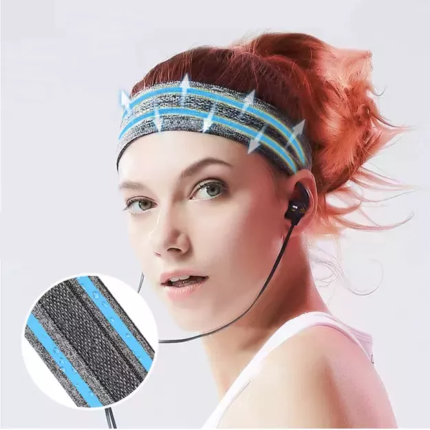 Elastic fabric headband for running fitness orange 16