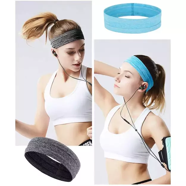 Elastic fabric headband for running fitness orange 17