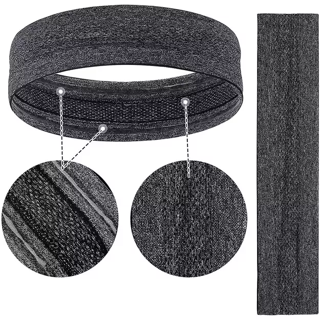 Elastic fabric headband for running fitness orange 13