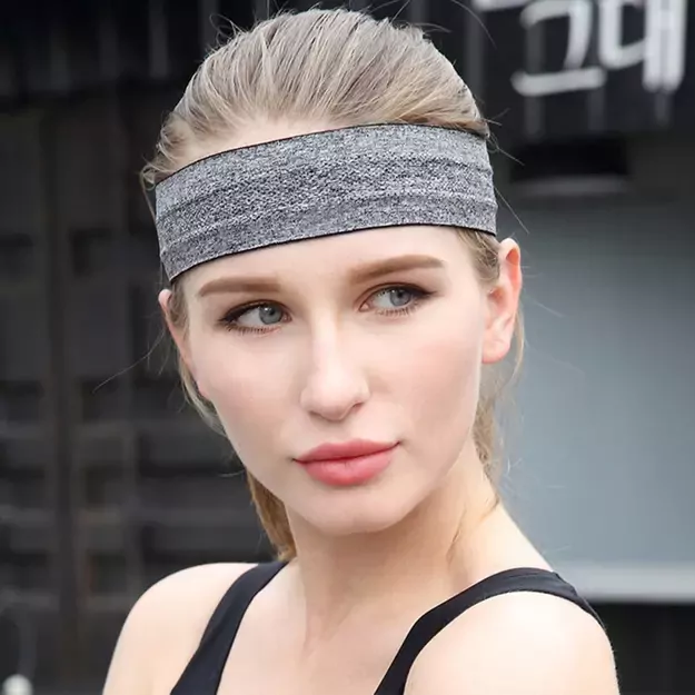 Elastic fabric headband for running fitness orange 22