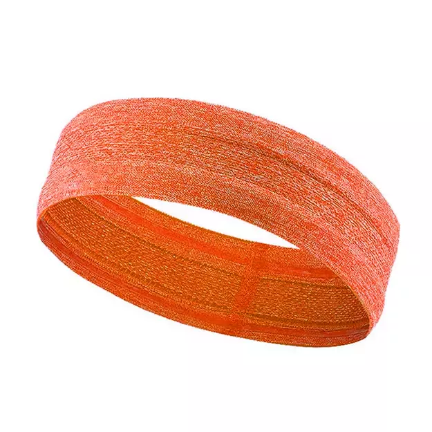 Elastic fabric headband for running fitness orange 12