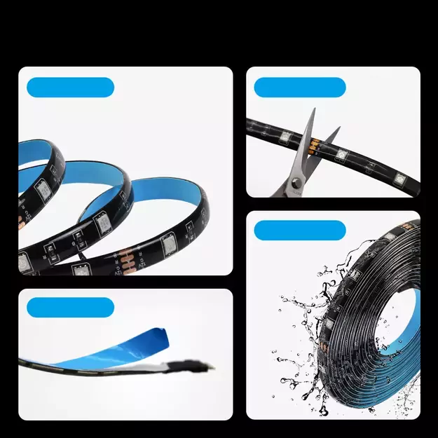 Sonoff L2-5M kit intelligent waterproof LED strip 5m RGB remote control Wi-Fi power supply 37