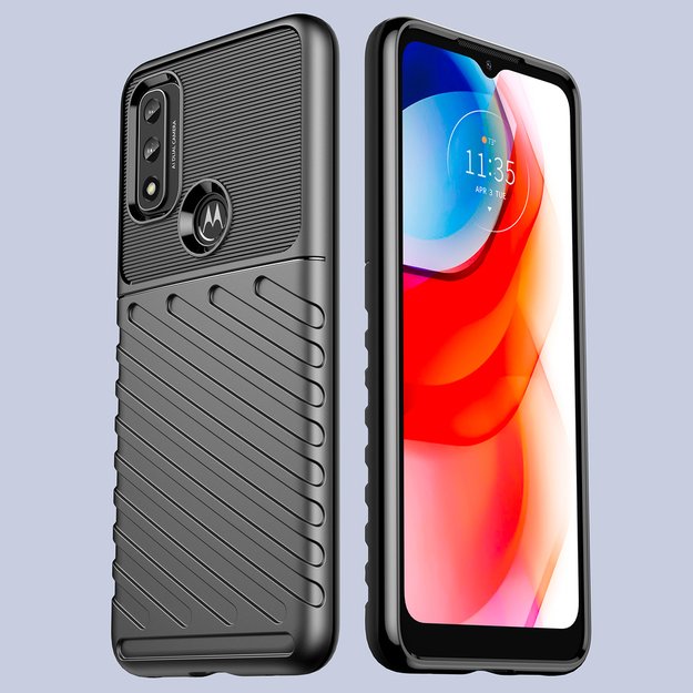 Thunder Case flexible armored cover for Motorola Moto G Play 2022 black 12