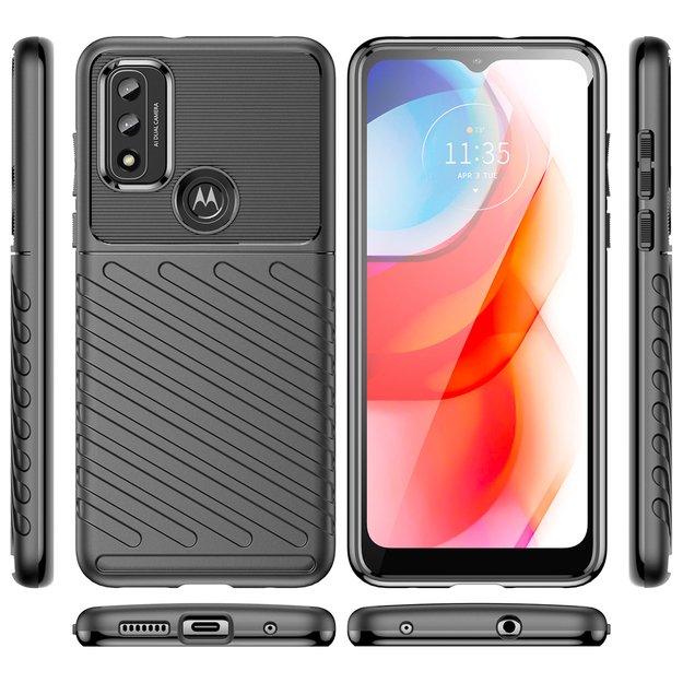 Thunder Case flexible armored cover for Motorola Moto G Play 2022 black 14