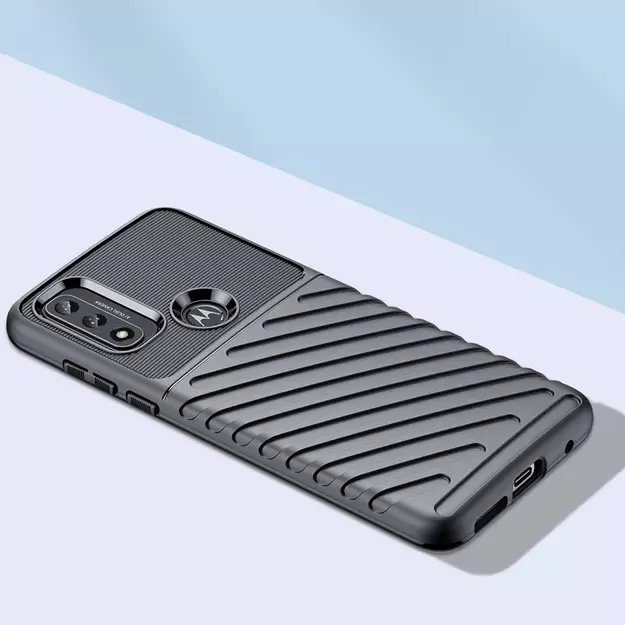 Thunder Case flexible armored cover for Motorola Moto G Play 2022 black 1