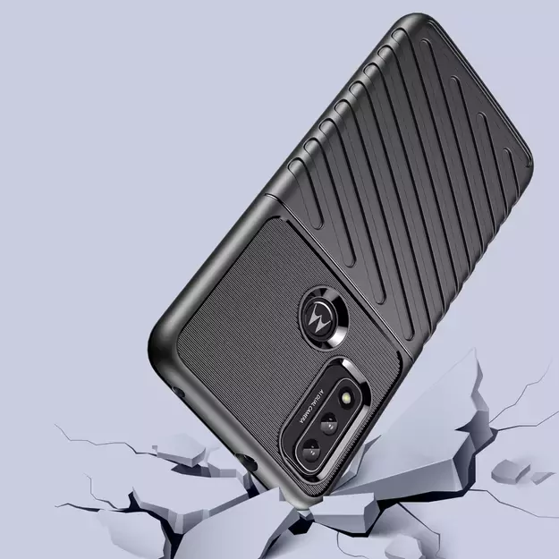 Thunder Case flexible armored cover for Motorola Moto G Play 2022 black 4