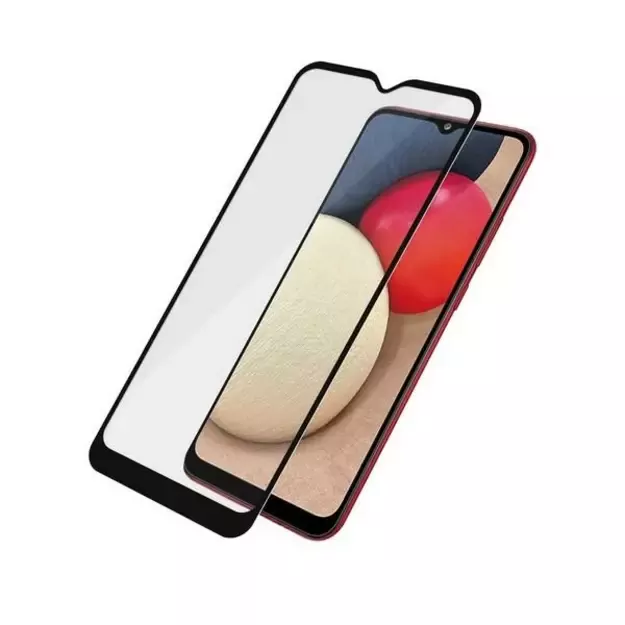 PanzerGlass E2E Super+ antibacterial tempered glass for Samsung Galaxy A02s - with black frame 1