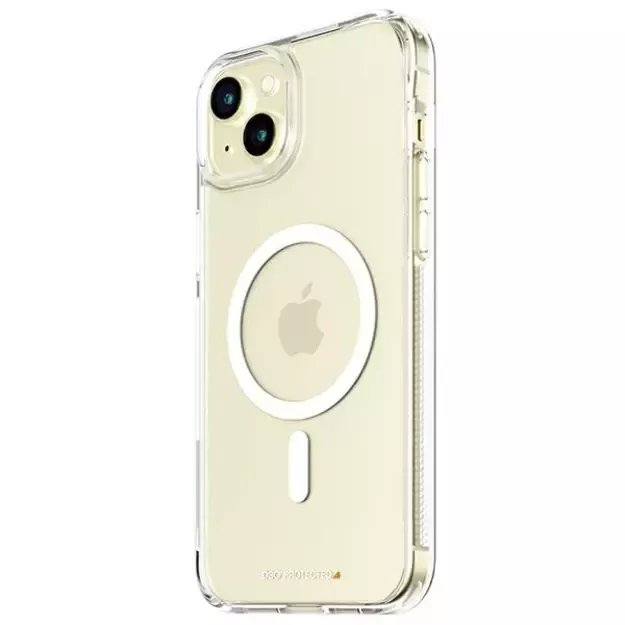 PanzerGlass HardCase with MagSafe with D3O and Military Grade Certified for iPhone 15 Plus / 14 Plus - Transparent