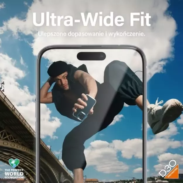 PanzerGlass Matrix Ultra-Wide-Fit hybrid glass for iPhone 15 Plus with positioner 12