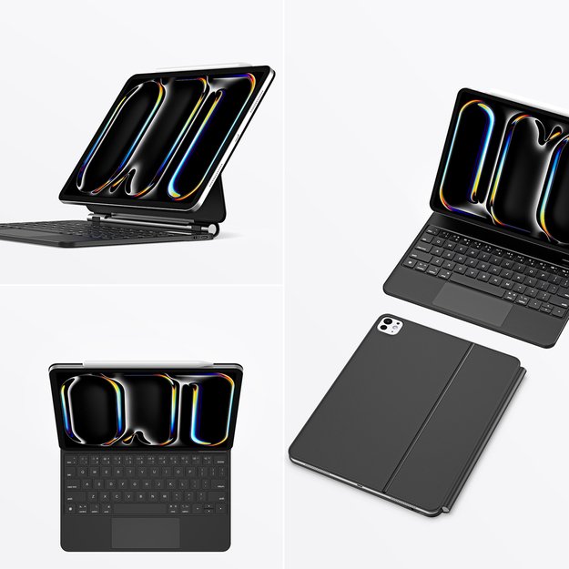 Dux Ducis Keyboard (MK Series) Case with Bluetooth Keyboard for iPad Pro 11  2024 - Black 6