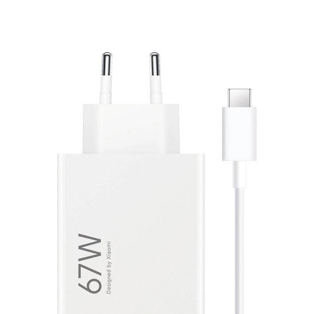 Ładowarka sieciowa Xiaomi BHR9465EU 67W 6.2A USB-A z kablem USB-C - biała 3