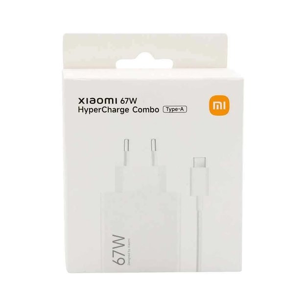 Ładowarka sieciowa Xiaomi BHR9465EU 67W 6.2A USB-A z kablem USB-C - biała 2