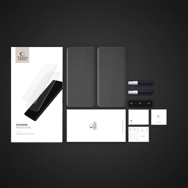 Tech-Protect Supreme Protection Tempered Glass for Xiaomi Redmi Note 14 PRO / 14 PRO+ 5G / Poco X7 5G - Transparent 3