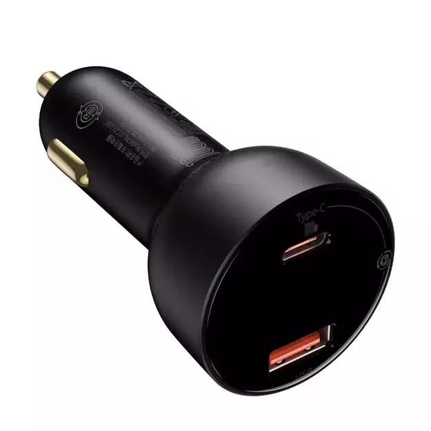 Baseus Superme szybka ładowarka samochodowa USB / USB Typ C 100W PPS Quick Charge Power Delivery czarny (CCZX-01) 3