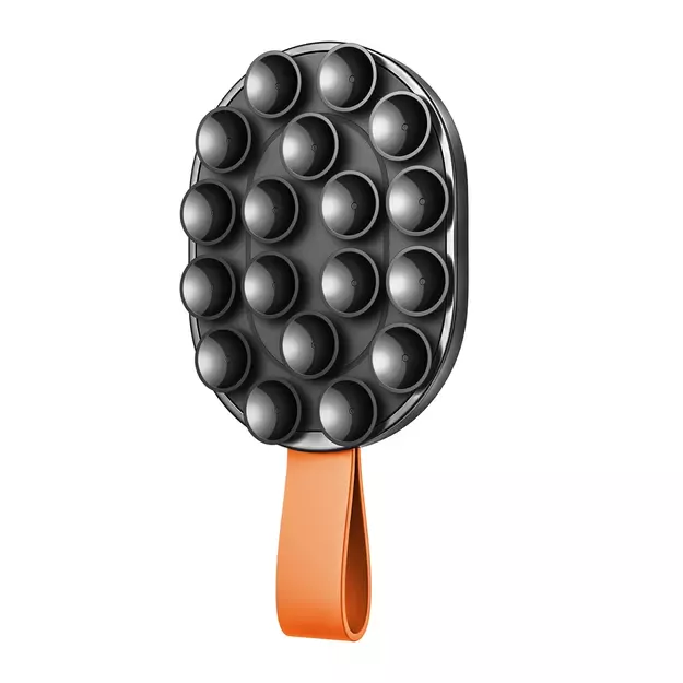 Joyroom JR-ZS393-S magnetic holder with suction cups for 4.7-7  phone - black and orange
