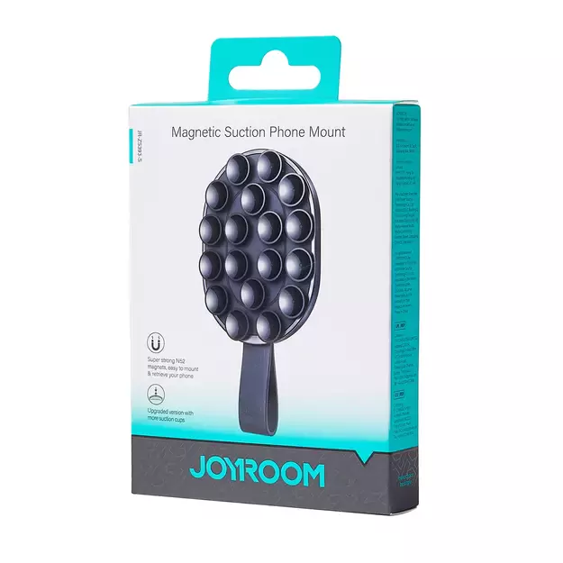 Joyroom JR-ZS393-S magnetic holder with suction cups for 4.7-7  phone - black and orange 6