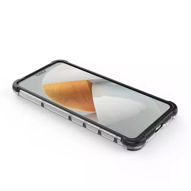 Honeycomb case armored cover with a gel frame for Vivo V23 5G transparent 28