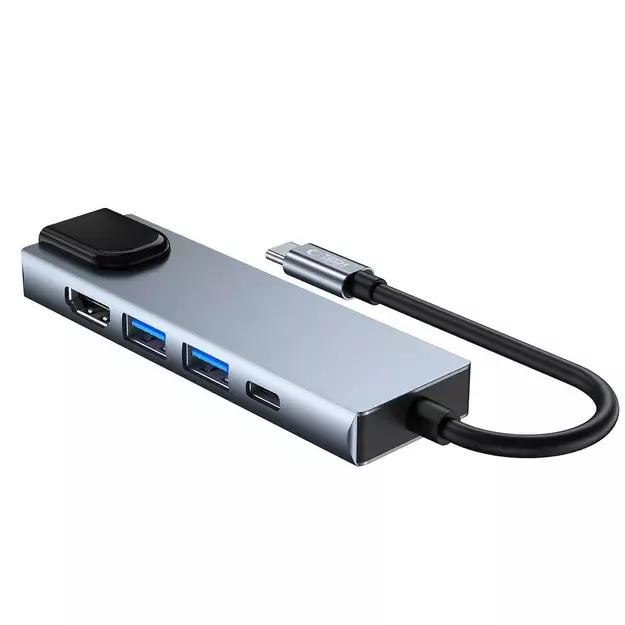 HUB Tech-Protect V3 5in1 USB-C - USB-A 3.0 / USB-A 2.0 / USB-C / HDMI / RJ45 - gray 13