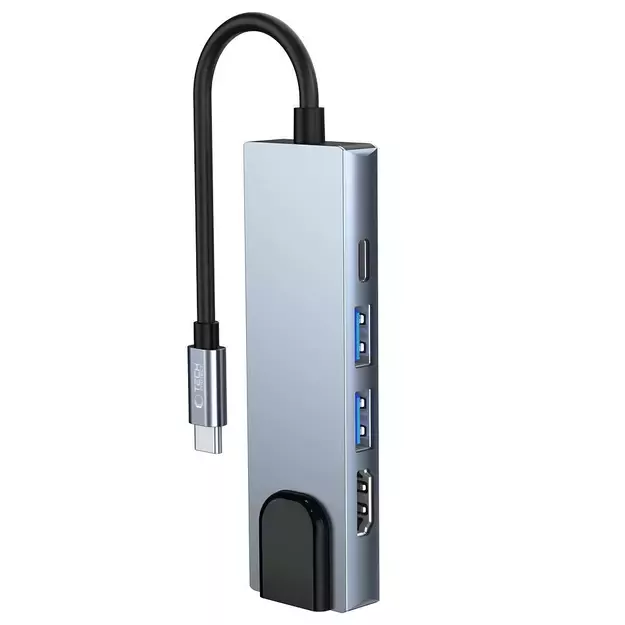 HUB Tech-Protect V3 5in1 USB-C - USB-A 3.0 / USB-A 2.0 / USB-C / HDMI / RJ45 - gray 12