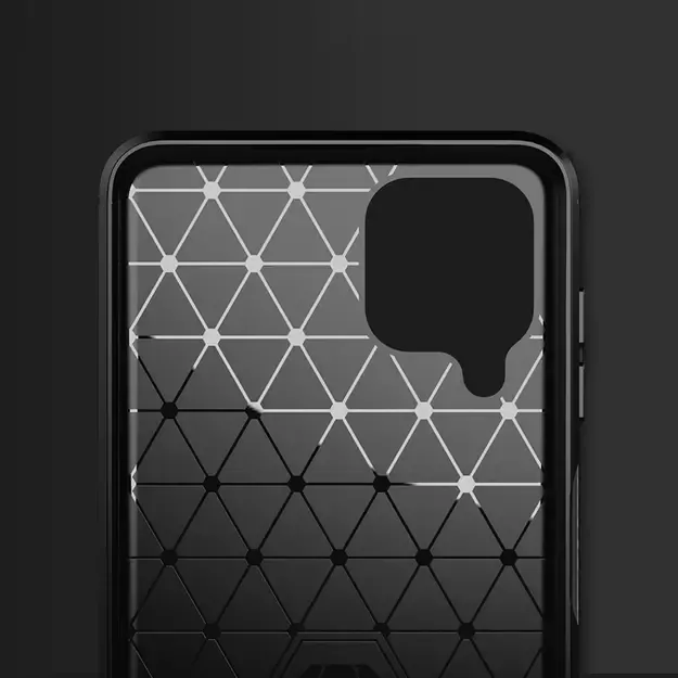 Carbon Case Flexible Cover TPU Case for Samsung Galaxy A22 4G black 17