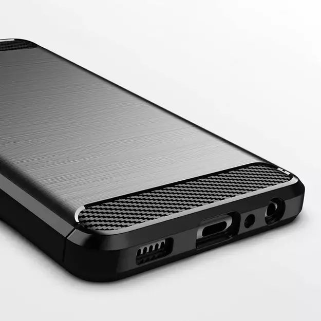 Carbon Case Flexible Cover TPU Case for Samsung Galaxy A22 4G black 19
