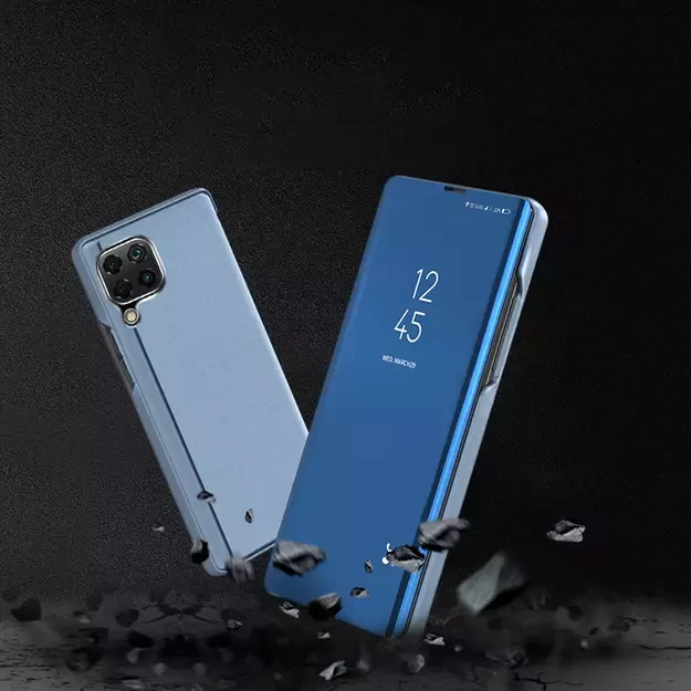 Clear View Case cover for Samsung Galaxy A22 4G blue 3