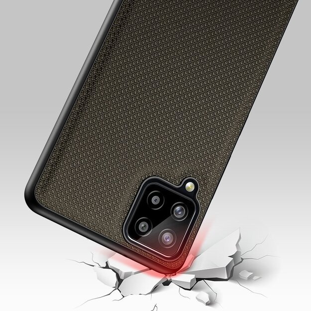 Dux Ducis Fino case covered with nylon material for Samsung Galaxy A22 4G green 22