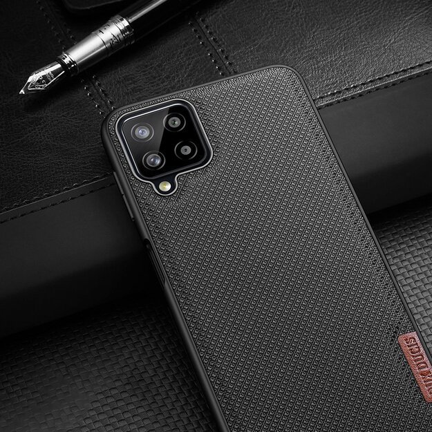 Dux Ducis Fino case covered with nylon material for Samsung Galaxy A22 4G green 27