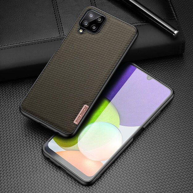 Dux Ducis Fino case covered with nylon material for Samsung Galaxy A22 4G green 18