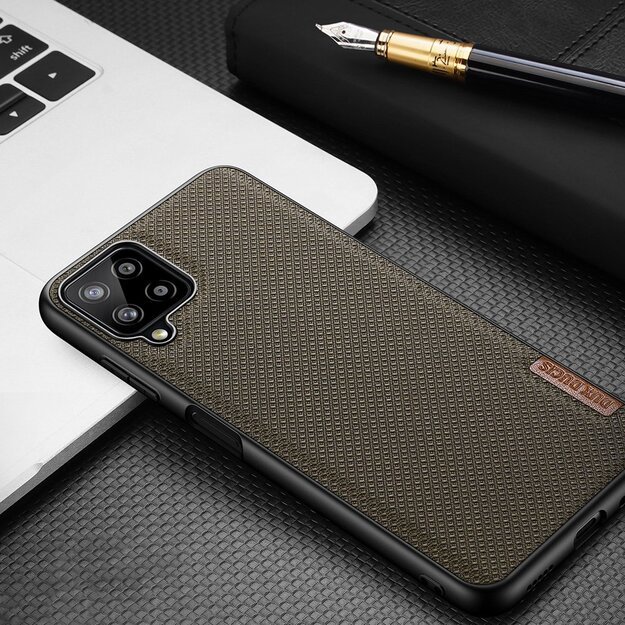 Dux Ducis Fino case covered with nylon material for Samsung Galaxy A22 4G green 29