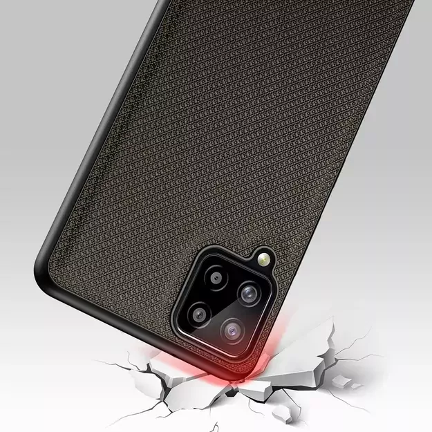 Dux Ducis Fino case covered with nylon material for Samsung Galaxy A22 4G green 5
