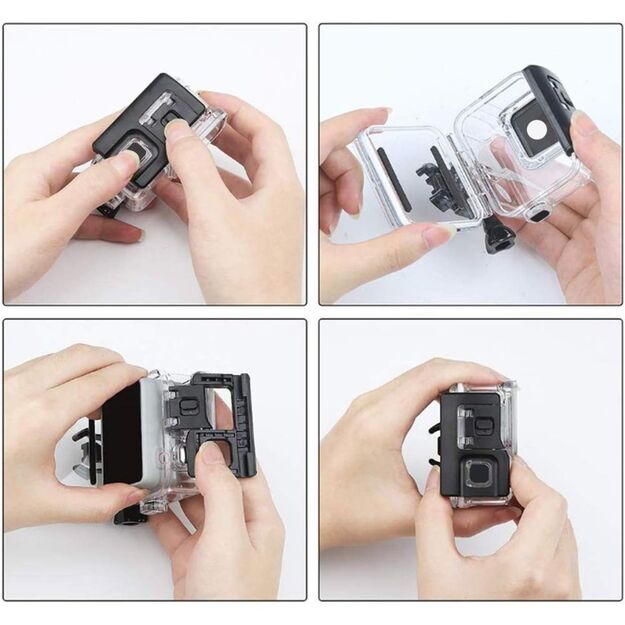 Tech-Protect GA200 Waterproof Case for GoPro Hero 5 / 6 / 7 - Transparent 1